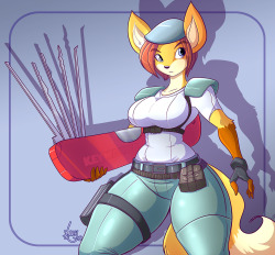 grimphantom:  jaehthebird:The Master of Unlocking!!o ^ Ogot to my other sites!Be my Patreon!Hear me Squack!Other work in DAFurry Art  If she’s such a master, i like to see her unlock those tight pants lol.