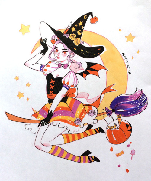vickisigh: Last week of Inktober 2017! Thanks so much for joining me on this journey and for all your support! <3   Twitter | Instagram | Patreon | Store    