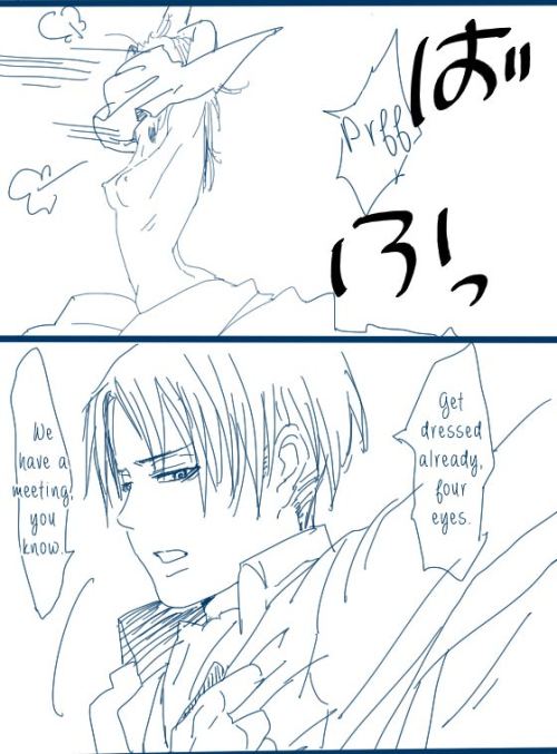 Yay! LeviHan needs more love and Pixiv know it. By the way, Tumblr doesn’t get along with this