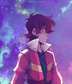 did a sky background Keith to match the Pidge