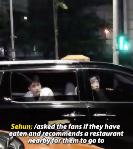 sehunned:ChanHun showing care and concern for the fans