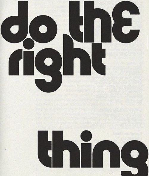 do the right thing