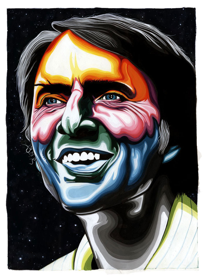 missdanidaniels:  theonlymagicleftisart:  Badass Celebrity Portraits by Carty Sewill