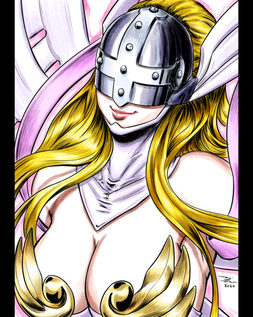 Arttrober-Day29: AngewomonI don&rsquo;t really know anything about Digimon, haha.Link to Arttrober20