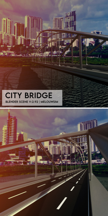 CITY BRIDGE - Blender Set | V:2.92 | TS4PATREONAll Meshes are created by me. Please do not convert t