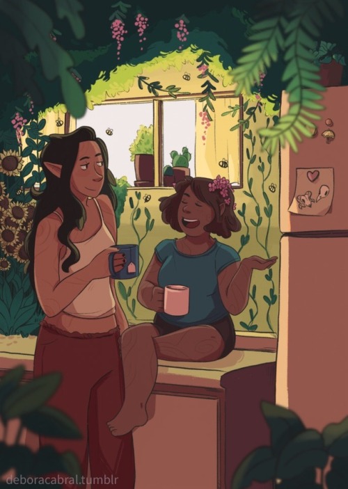 dramatic-audio: deboracabral: Hurley and Sloane I did for @podcastzine [ID: an image of Hurley and S