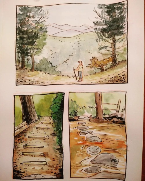 Sketches of trail work from this past week at Green Pastures, a park newly under the Virginia State 