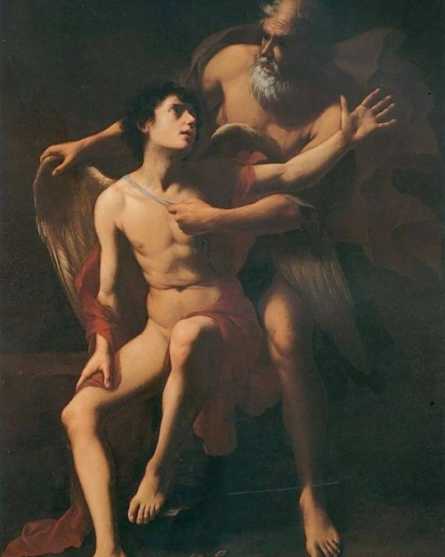 “Daedalus and Icarus&quot;, by Tommaso Salini (1575-1625). Italian early-Baroque painter. 