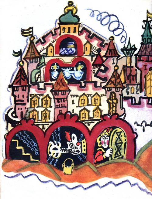 russian-style:  Illustrations of russian fairy tales by Tatiana Mavrina, soviet illustrator  