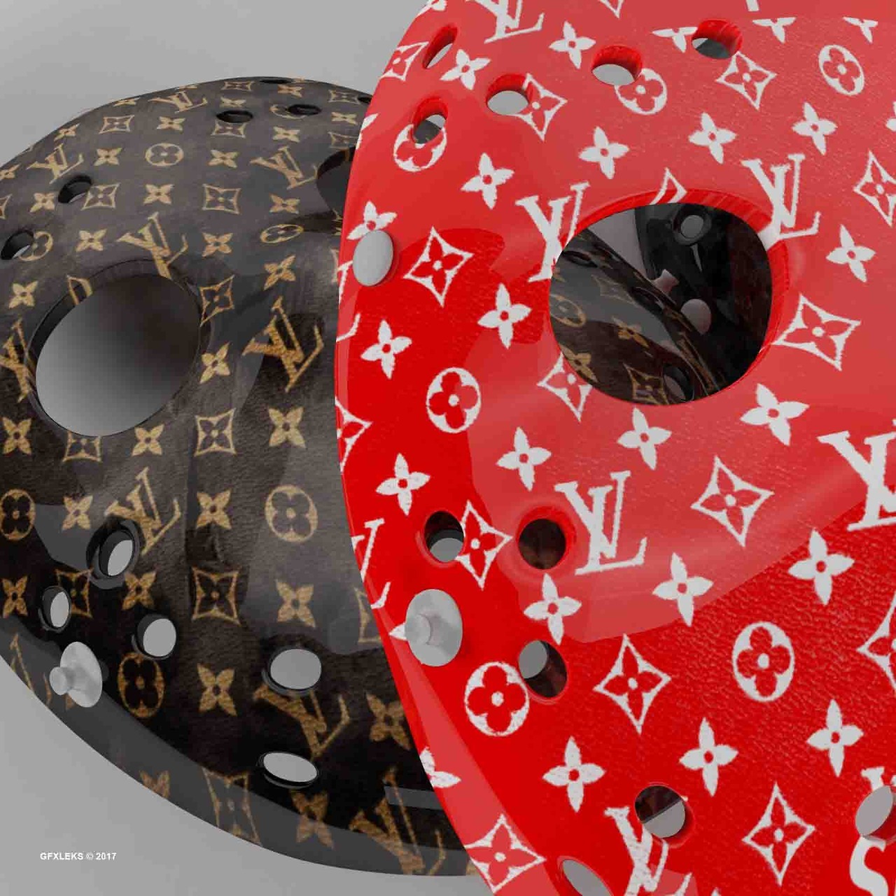 GFXLEKS — 3D LOUIS VUITTON HOCKEY MASK - @gfxleks