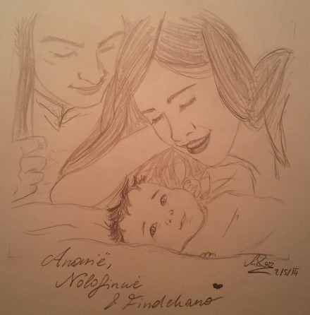 As I threatened, I am really busy drawing Finwion families with babies. :&rsquo;D I don&rsqu