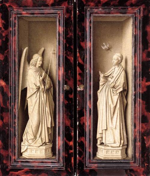 artist-vaneyck: The Annunciation, 1440, Jan van EyckMedium: oil,wood