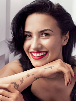 dailyactress:    Demi Lovato’s February 2016 Allure Cover Shoot  Very cute.