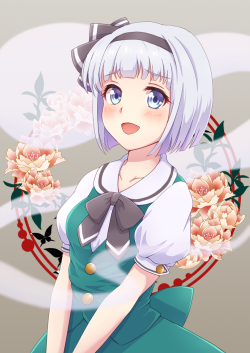 konpaku youmu and konpaku youmu (touhou)