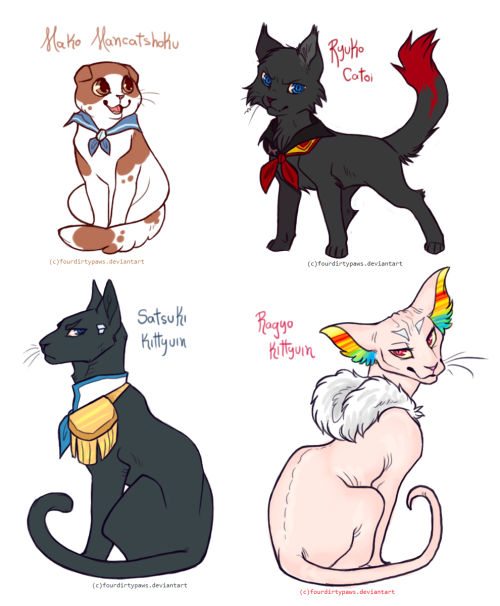 anathemarmotqueen:  Kill la Kitties  bc why the heck not right Ragyo seemed to oddly fit with a sphinx cat,she probably wears the fur of her enemies in her clothes  actually I think Ragyou doesnt fit DX>