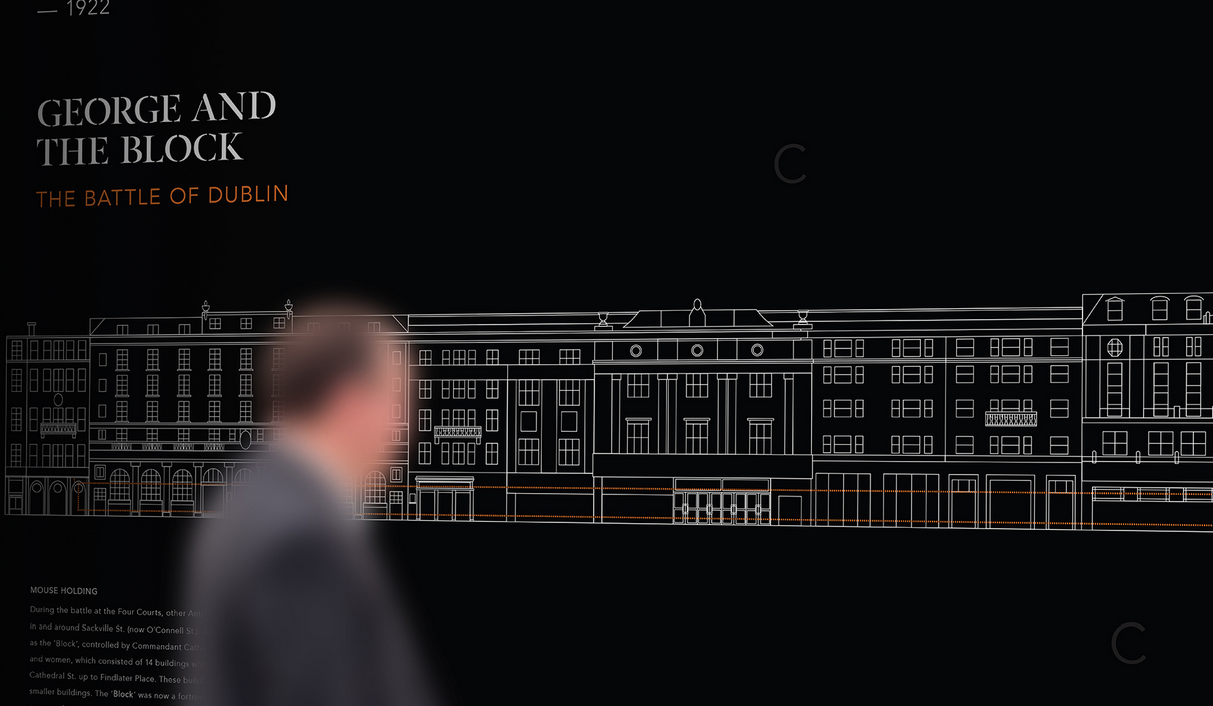 Year 4 / IDENTITY + UI/UX + EXHIBITION: Civil War, Conflict of Brothers: Exhibition, identity and associated communication applications. Client: Kilmainham Gaol [Speculative], Designer: Ross Phelan