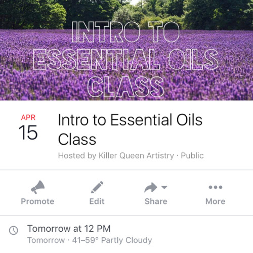 I am hosting an essential oils class tomorrow in Hillsboro! If you have ever been curious about usin