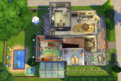 Le Nid DouilletA simple family home, no cc, playtested and fully furnished. No move objects needed.I