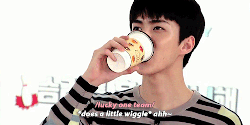 iyeolie: exomentary : when they split up teams by drinking cups of coffee and fish sauce 