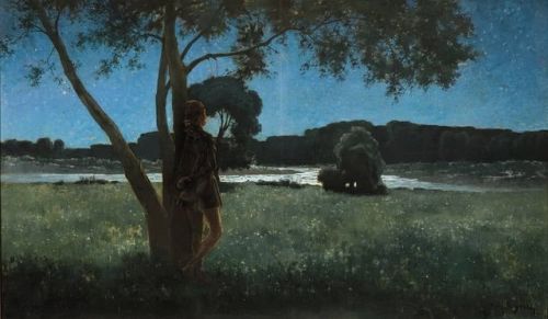 Songe d'une nuit d'été , A Dream of a Summer Night  -  Amédée-Ernest Lynen , 1891, Belgian,1852-1938