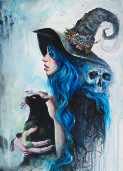 tanyashatseva:  BLUE VALENTINE acrylic on canvas prints available on: Society6 &amp; Nuvango  ← click for more infowatch the process -&gt; http://www.youtube.com/watch?v=3mYgCXB0fGg&amp;list=UUqClMy22TkKRG2xuUvBdACw 