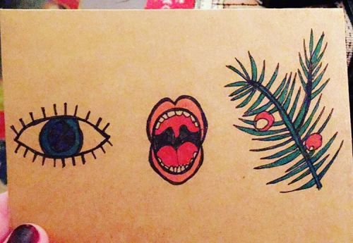 my IOU to my sister for Christmas. #doyougetit #iou #eye #oh #yew #duh #handdrawn #diycard #christma