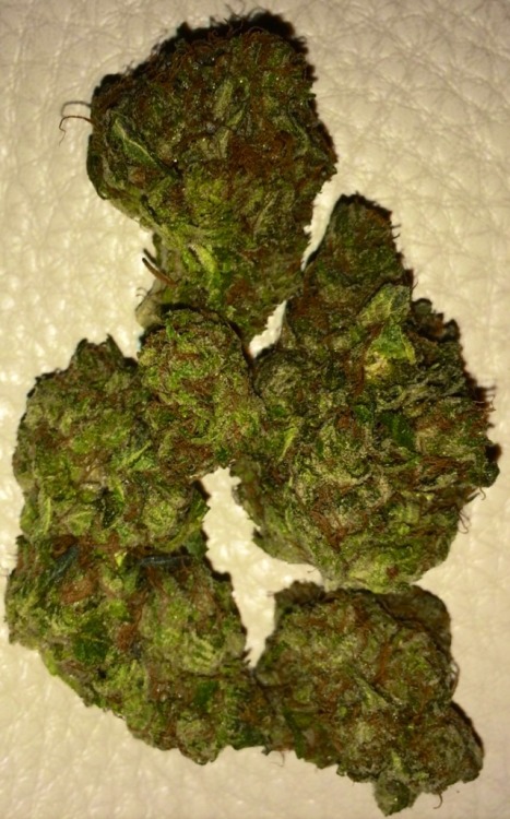 Just a little hairy, crystally Bubba Kush nugs.