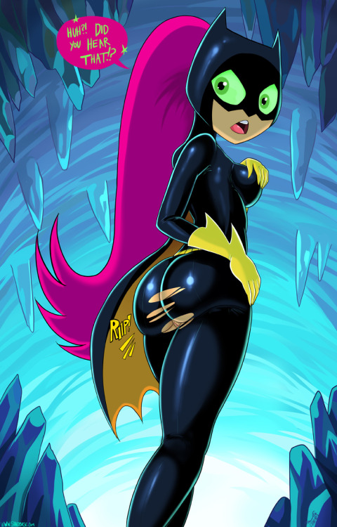 therealshadman:  Bat Girl Starfire drawn a while back during my Teen Titans phase on Shadbase.com 
