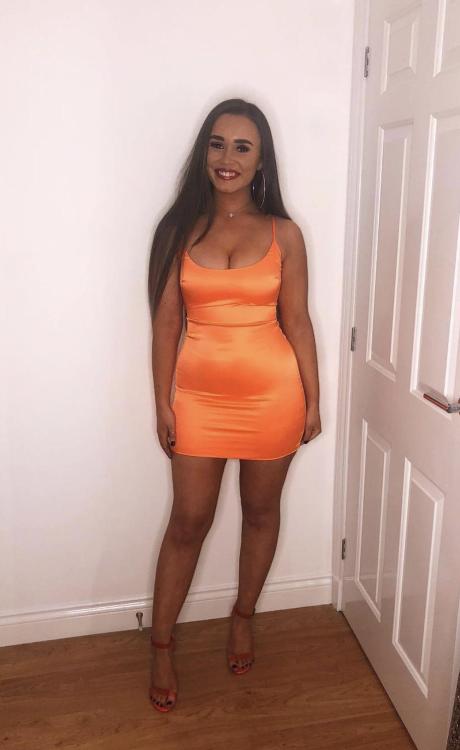 Orange dress