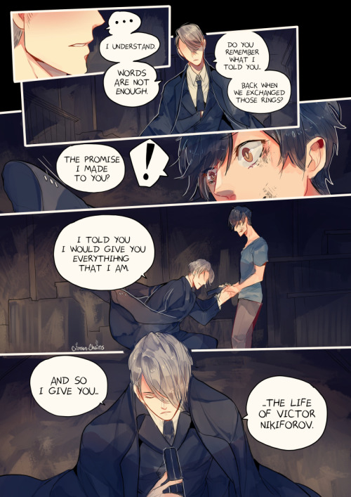 crimson-chains:Victor is feeling desperate! He puts his life now in Yuri’s hands, what will Yuri do?