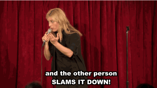 stand-up-comic-gifs:Before they can ever feel too good about what’s going on in