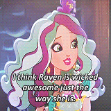 royalorrebel:  EAH 30 Day Challenge:  Day 8: Favorite Friendship Raven Queen & Maddie Hatter  