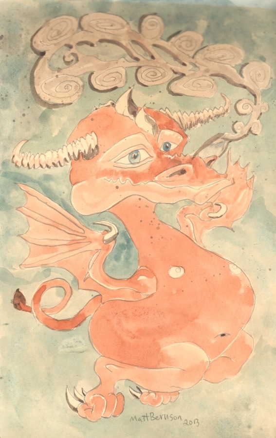 More from the sketchbook. Ink and/or watercolor on paper, 5&quot;x8&quot;,