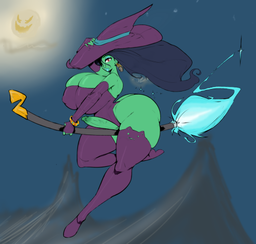 Porn photo fedefyr:  Decided to colour the witch that