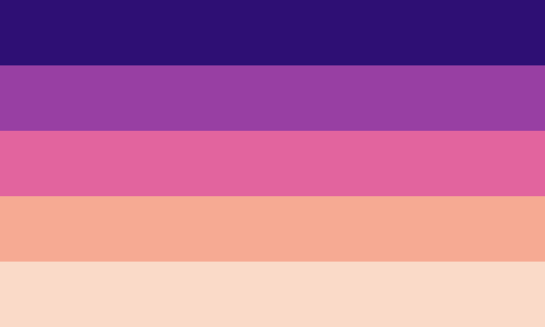 kenochoric:Mspec Lesbian Flags! (Bi, pan, ply, omni)I wanted to make some m-spec lesbian flags, so t
