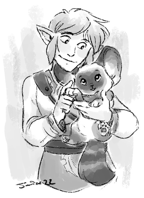 Some recent birthday requests from Patreon! <3 GUG Ganondorf with a Puppy Link and Skyward Sword 