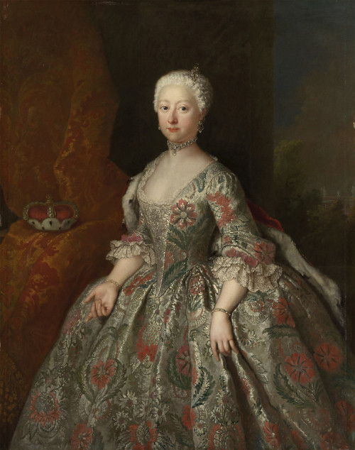 Fredericka of Saxe-Gotha-Altenburg,Duchess of Saxe-Weissenfels by Pesne 1740-46
