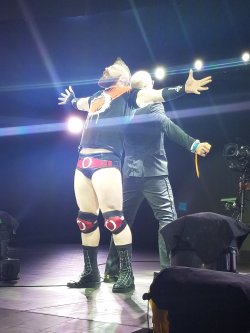 lovedeidrelove:Awesome photo of Sheamus and Cesaro’s entrance.