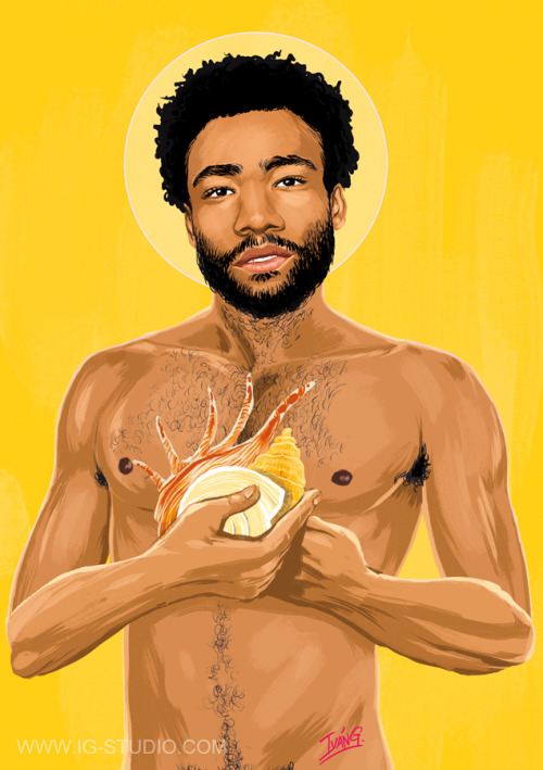  Donald Glover, Childish Gambino(signed prints) © Iván García.Digital art.Signed pints, martelec pap