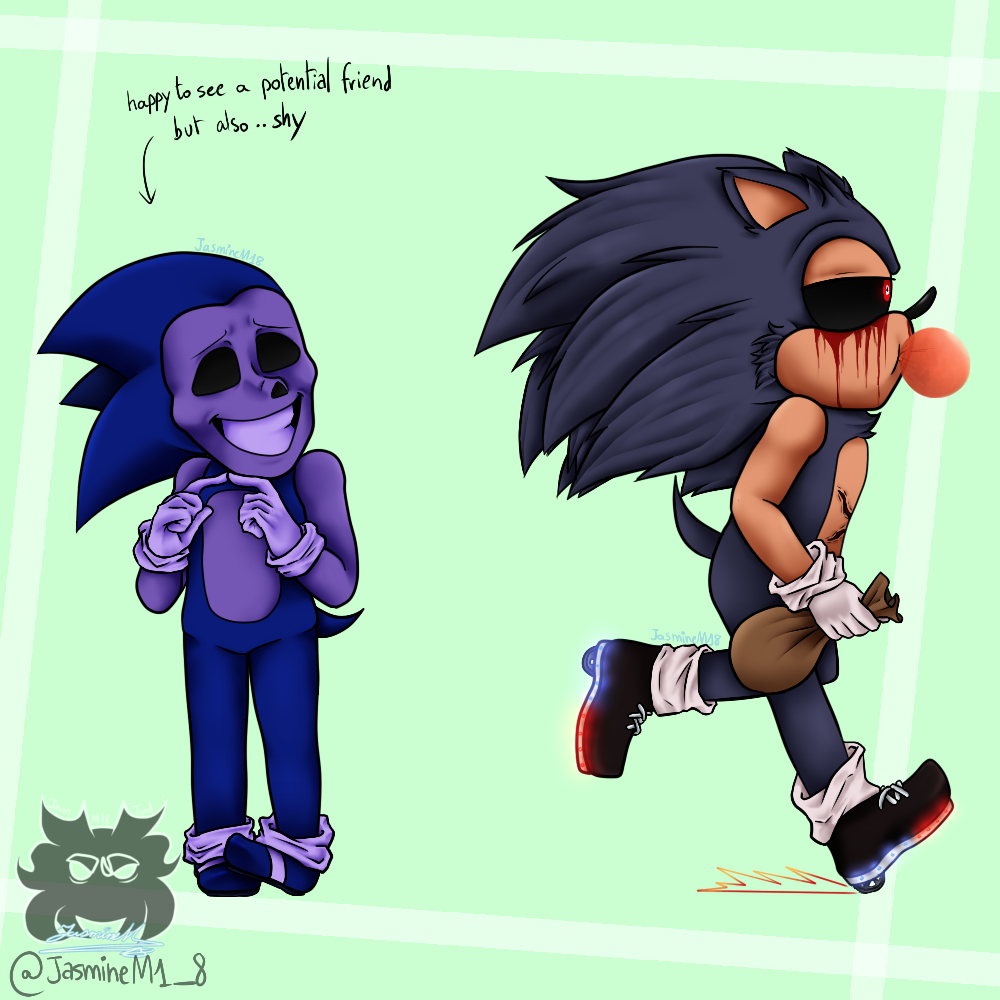 sonic.exe, lord x, faker sonic, majin and fleetway by AlyCatToons on  DeviantArt