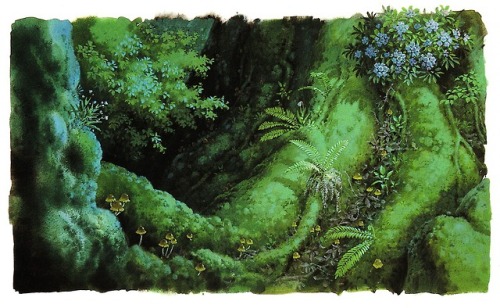 artbyashara:Princess Mononoke, background art