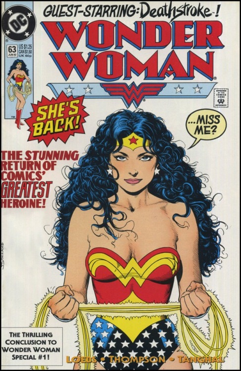 comicbookcovers:  Wonder Woman, Part Six, the Modern Age/Post Perez  Wonder Woman tonight!!!!