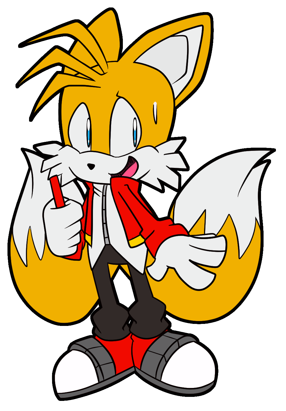 Tails Ate Starved Eggman by MillerTheCockroach on DeviantArt