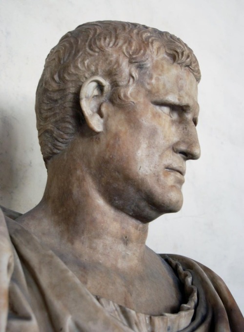 myglyptothek:Portrait of Agrippa. Augustan era. 27 BC - 14 AD. Greek marble. Uffizi Gallery, Florenc