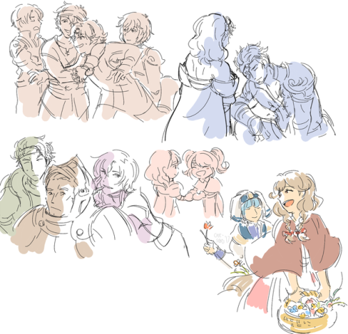 che-seri:various echoes/sov doodles from twitter