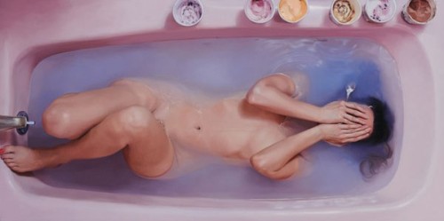 hotdog-flavored-water:  iampaigie:  lceburgs:  these are fucking paintings  I saw the caption and I died  Bout to throw in the towel 