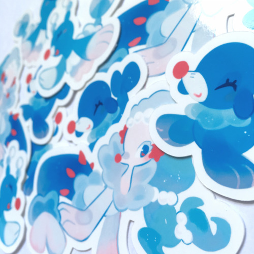 Popplio, Brionne, and Primarina stickers now available in my Tictail &amp; Etsy!♥ ♥ ♥