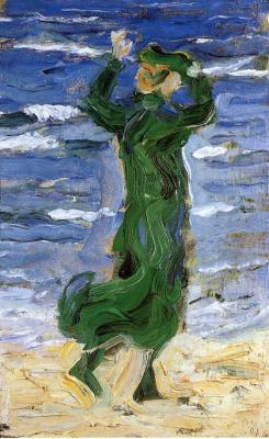 impressionism-art-blog:  Woman in the Wind