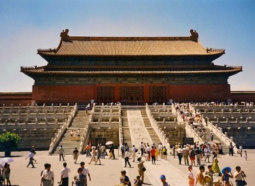 Visiting the Palace Museum, a.k.a. the Forbidden City, in Beijing in 1997, as a baby 26-year-old. On