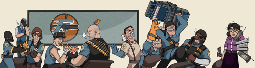In progress shots for this commissioned banner! These are just the more “key” saved
